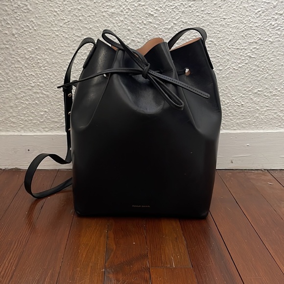 Mansur Gavriel Black Bucket Bag - Picture 1 of 10